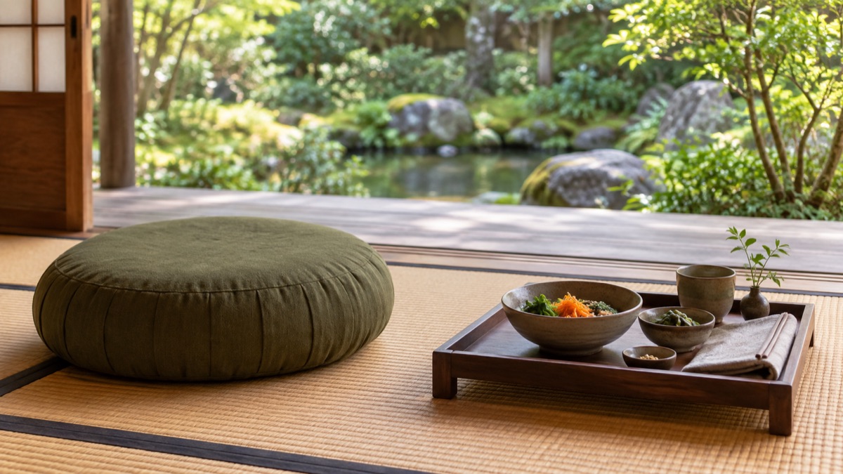 Illustrative image of zen and temple cuisine, not the actual venue