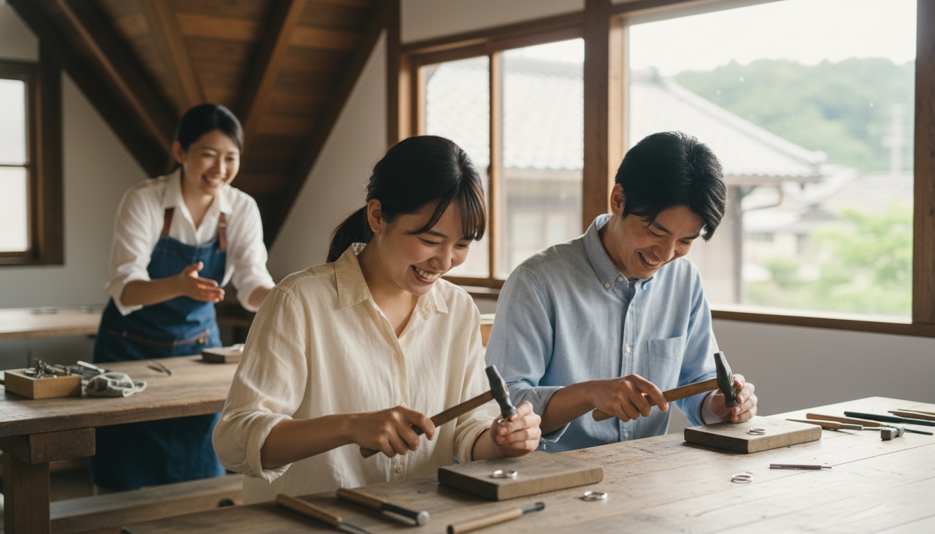 glänta kamakura Work Shop 体験の様子