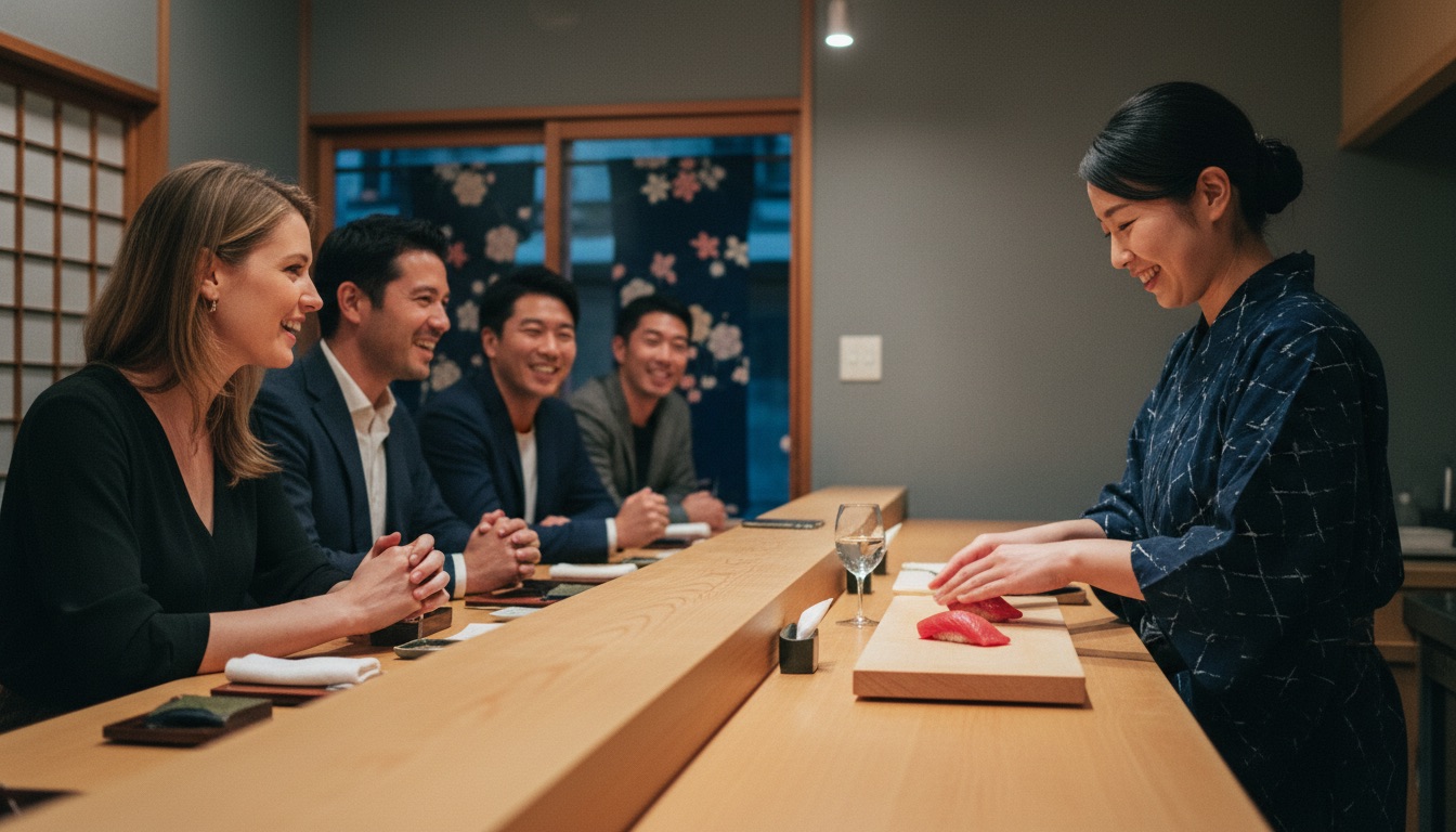 Sushi Experience Tokyo Shibuya 鮨てっぺんのおまかせコース体験のイメージ